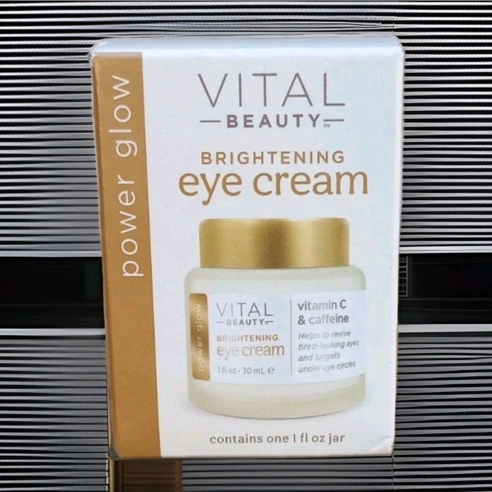 New In Box Vital Beauty Brightening Eye Cream Power Glow Anti-aging 1 Fl Oz